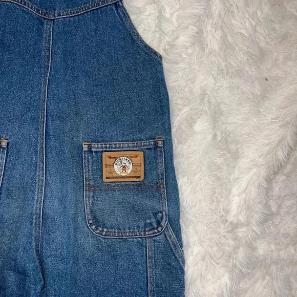 Vintage Mickey & Co Denim Overalls Vintage Size 7 Mickey Motor Co - Picture 6 of 7